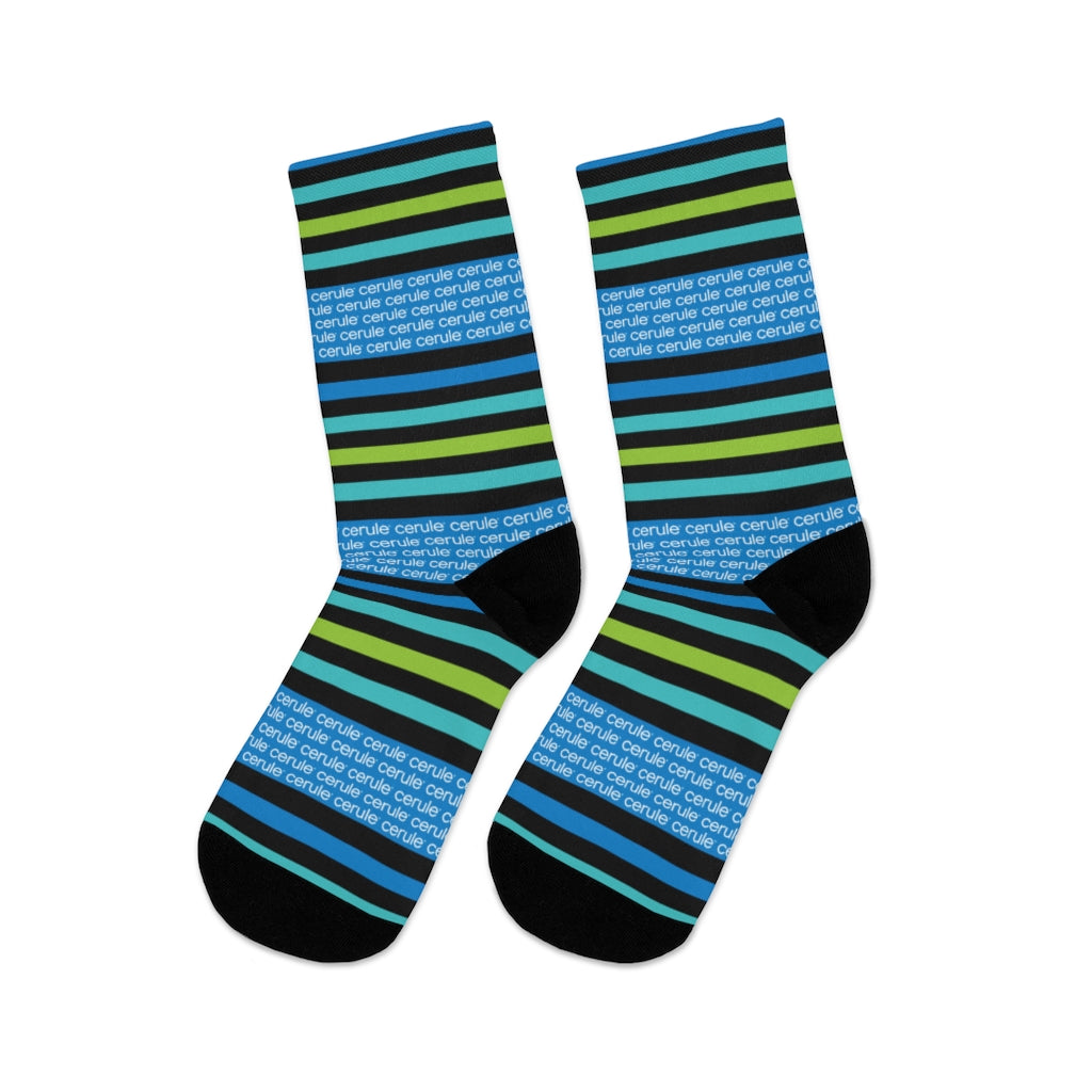 Cerule Socks - Stripes