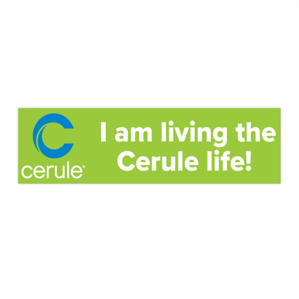 Cerule Bumper Stickers - Cerule Life - Green