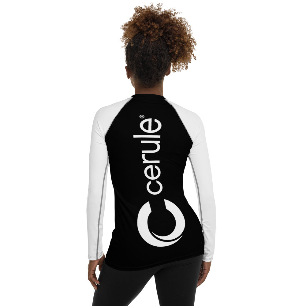 Women's Cerule Black Rash Guard