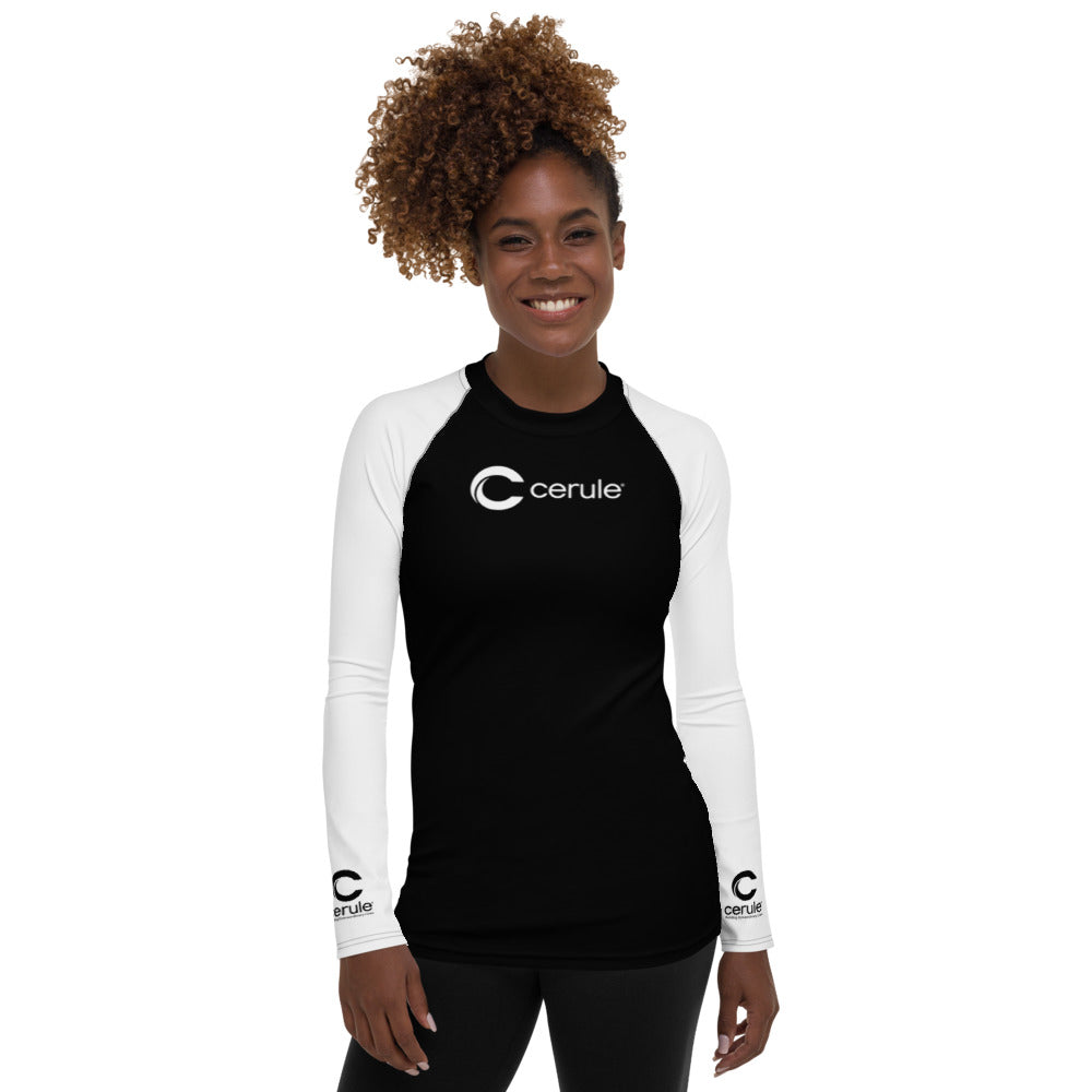 Women's Cerule Black Rash Guard