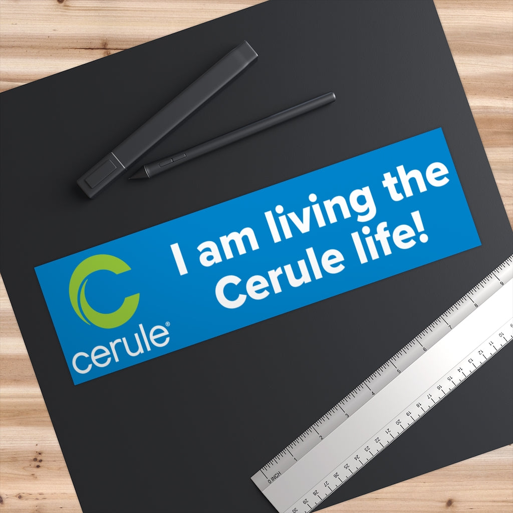 Cerule Bumper Stickers - Cerule Life - Blue
