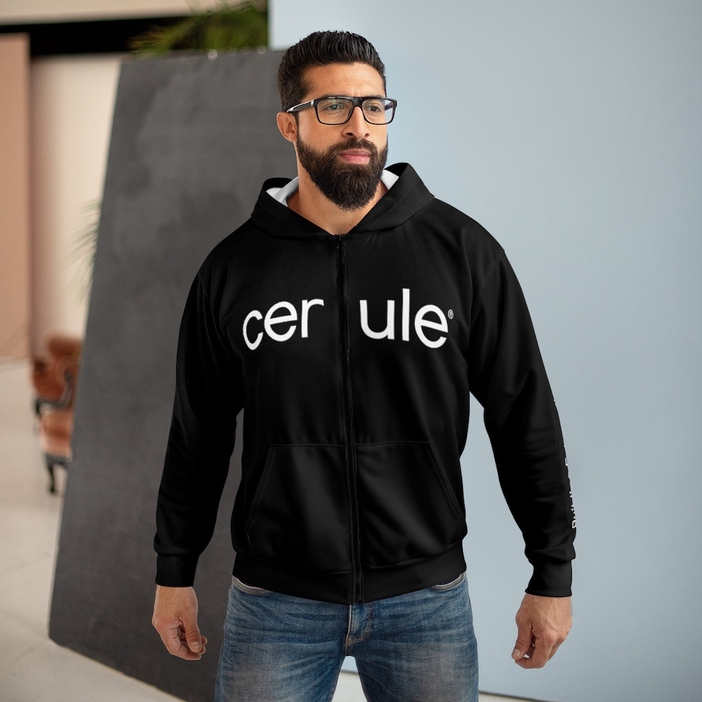 Cerule Zip Hoodie Black