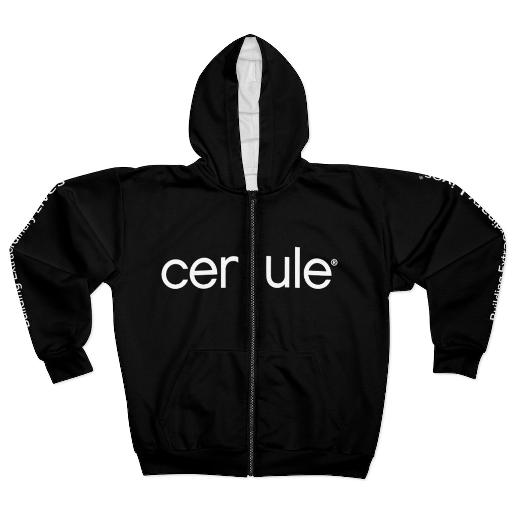 Cerule Zip Hoodie Black