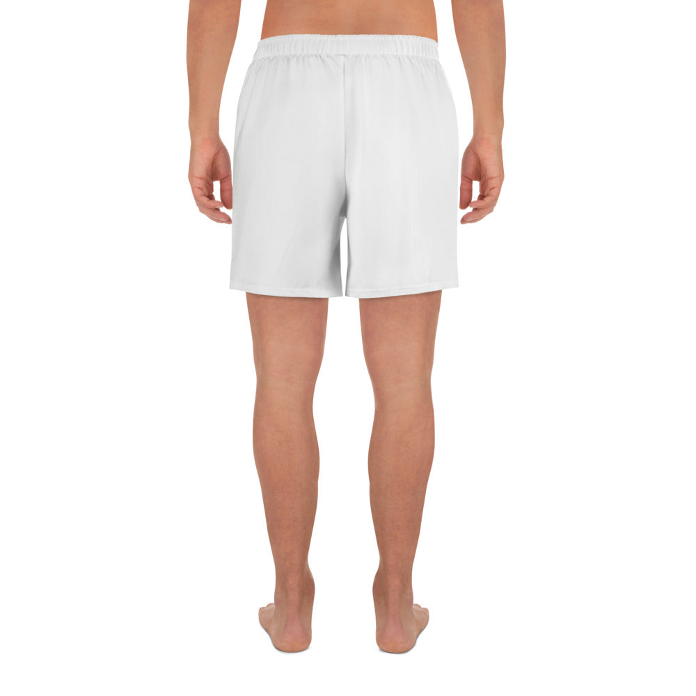Men's Athletic Long Shorts - White