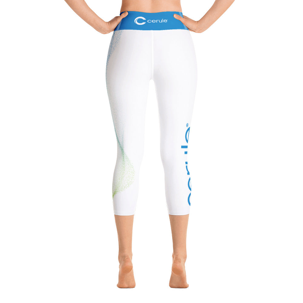 Women's Cerule Yoga Capri Leggings - Waves