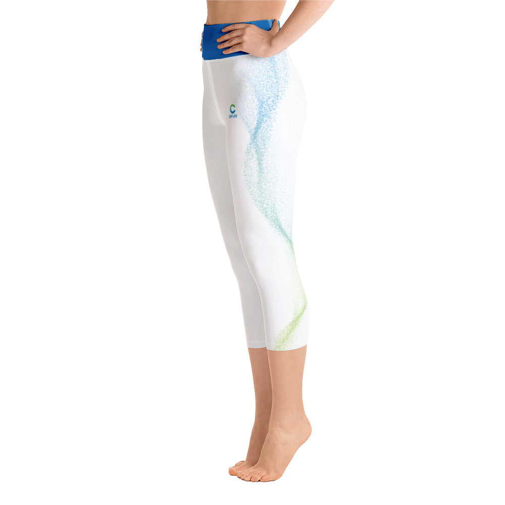 Women's Cerule Yoga Capri Leggings - Waves